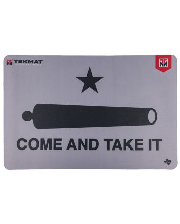 TekMat TEKR17CATICCleaning Mat Black/Gray Rubber 11"x17" "Come And Take It"/Cannon