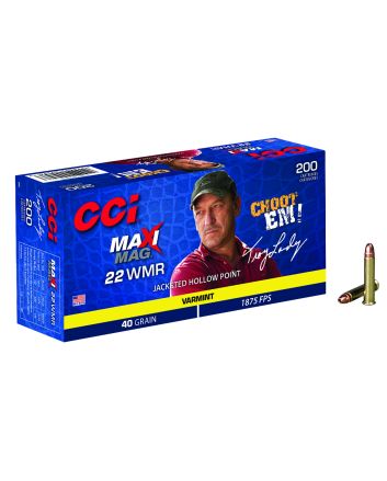CCI 958 Maxi-Mag Varmint 22WMR 40gr Jacketed Hollow Point 200 Per Box/10 Case