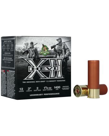 HEVI-Shot HS51202 HEVI-XII12Gauge 3" 1 3/8oz Tungsten 2Shot 25 Per Box/10 Case
