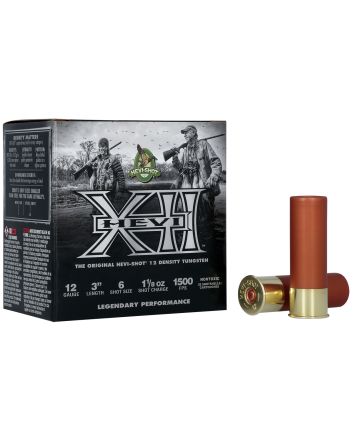 HEVI-Shot HS51206 HEVI-XII12Gauge 3" 1 3/8oz 6Shot 25 Per Box/10 Case