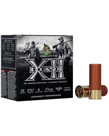 HEVI-Shot HS51316 HEVI-XII12Gauge 2.75" 1 1/8oz Tungsten 6Shot 25 Per Box/10 Case
