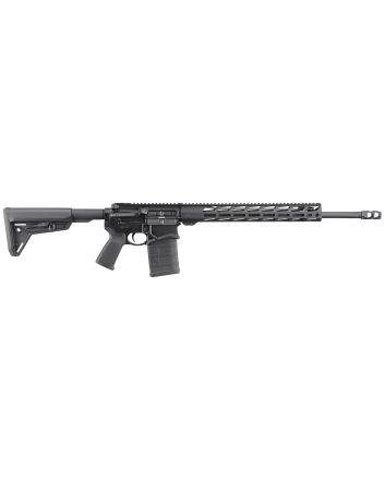 Ruger 5611 SFAR308 Win 20+1 20" Black Threaded Barrel, Black Hardcoat Anodize Picatinny Rail Aluminum Receiver, 15" M-LOK Handguard, Magpul SL Black Synthetic Stock, Black Magpul Grip, Right Hand