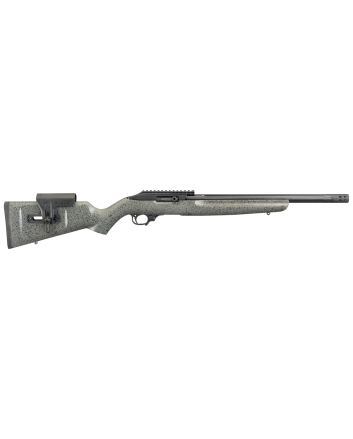 Ruger 31120 10/22 Competition 22 LR 10+1 16.12" Fluted Barrel, Black Rec, Adjustable Comb Black Speckled Gray Stock