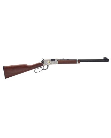Henry H00125 Classic 25th Anniversary 22 Short, 22 Long, 22 LR 15LR/17L/21Short 18.50" Blued Barrel, Nickel-Plated Rec, Semi-Fancy American Walnut Stock