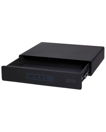 SnapSafe 75402 Specialty Safe Under Bed Medium Access Code/Key Entry Black 14 Gauge Steel