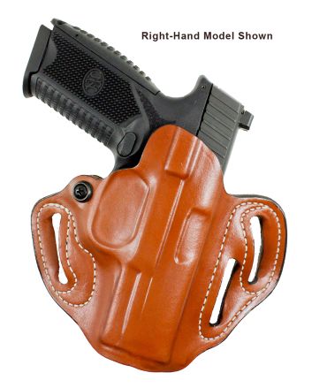 DeSantis Gunhide 002TB7WZ0 Speed ScabbardOWB Tan Leather Belt Slide Fits Springfield Prodigy w/wo Red Dot Fits 4.25" Barrel Left Hand