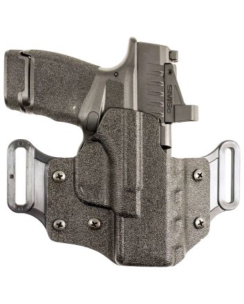 DeSantis Gunhide 195KA8WZ0 Veiled PartnerOWB Black Kydex Belt Slide Fits Springfield Prodigy w/wo Red Dot Fits 4.25-5" Barrel Right Hand