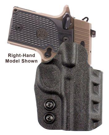 DeSantis Gunhide D94KB8WZ0 CazzutoOWB Black Kydex Paddle Fits Springfield Prodigy w/wo Red Dot Fits 4.25-5" Barrel Left Hand