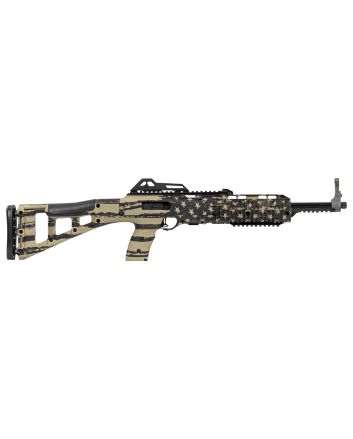Hi-Point 995TSFLGFDE 995TS Carbine 9mm Luger 16.50" 10+1, FDE American Flag, Skeletonized Stock, Adjustable Sights