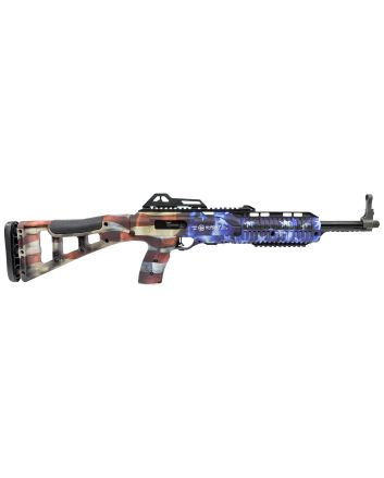 Hi-Point 995TSFLG 995TS Carbine 9mm Luger 16.50" 10+1, American Flag, Skeletonized Stock, Adjustable Sights