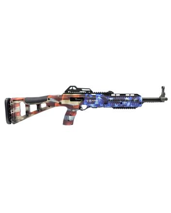 Hi-Point 4595TSFLG 4595TS Carbine 45 ACP 17.50" 9+1, American Flag, Skeletonized Stock, Adjustable Sights