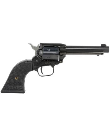 Heritage Mfg RR22B4PG Rough Rider22 LR 6 Shot, 4.75" Black Steel Barrel, Black Cerakote Zinc Alloy Frame, Black Cerakote Cylinder, Black Polymer Grip, Hammer/Thumb Safety, Exposed Hammer