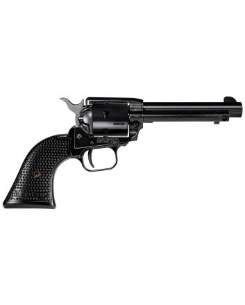 Heritage Mfg RR22MB4PG Rough Rider22 LR/22 WMR 6 Shot, 4.75" Black Steel Barrel, Black Cerakote Zinc Alloy Frame, Black Cerakote Cylinder, Black Polymer Grip, Hammer/Thumb Safety, Exposed Hammer