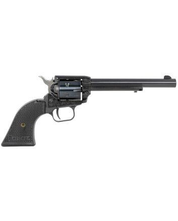 Heritage Mfg RR22MB6PG Rough Rider22 LR/22 WMR 6 Shot, 6.50" Black Steel Barrel, Black Cerakote Zinc Alloy Frame, Black Cerakote Cylinder, Black Polymer Grip, Hammer/Thumb Safety, Exposed Hammer