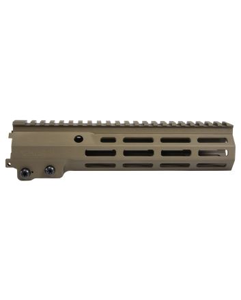 Geissele Automatics 05651S Super Modular Rail MK16 9.50" M-LOK, Desert Dirt Aluminum for AR Platform, Barrel Nut Included