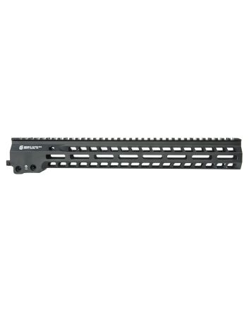 Geissele Automatics 05575B Super Modular Rail MK14 15" M-LOK, Black Aluminum for AR Platform, Barrel Nut Included