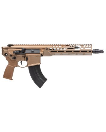 Sig Sauer PMCX762R11BLT MCX Spear LT 7.62x39mm 11.50" 28+1, Coyote, OEM Grip, Rocksett Sig QD Suppressor Ready Flash Hider, Adj. Gas Block