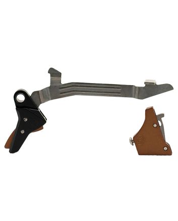 Timney Triggers ALPHAGLOCK34BRNZE Alpha Competition 9mm Luger/40 S&amp;W, Bronze Straight Trigger Compatible w/Most Glock Gen3-4