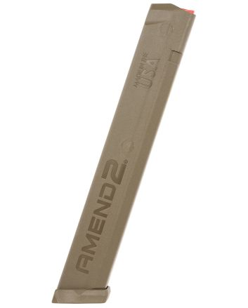Amend2 A2GLKSTICKFDE A2-Stick34rd 9mm Luger Compatible w/Glock Flat Dark Earth Polymer