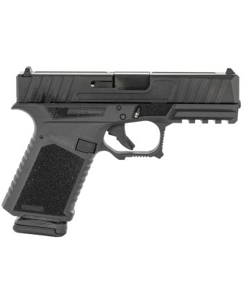 Anderson B2N890A000 Kiger 9C9mm Luger 15+1, 3.91" Black DLC Steel Barrel, Black DLC Serrated Stainless Steel Slide, Black Polymer Frame w/Picatinny Rail, Black Stippled Grip