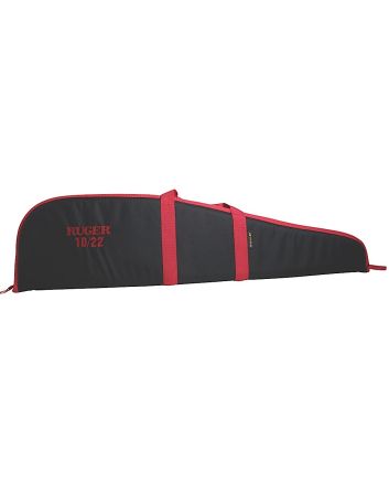 Ruger 27540 Embroidered Rifle Case 40" Black/Red Endura For Ruger 10/22