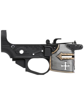 Spikes Tactical STLB960PCH Rare Breed Crusader9mm Luger, Black Anodized Aluminumwith Painted Front for AR-Platform