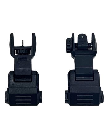 NcStar VG167 Picatinny High Profile Front and Rear Sight SetBlack Polymer