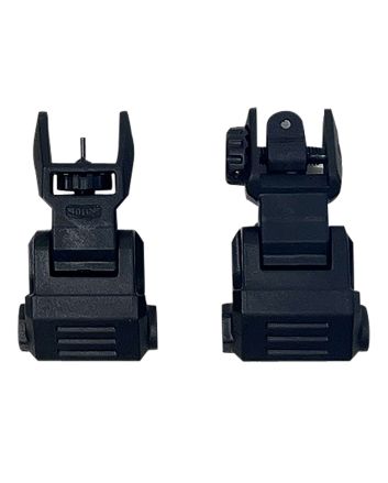 NcStar VG166 Picatinny Low Profile Front and Rear Sight SetBlack Polymer