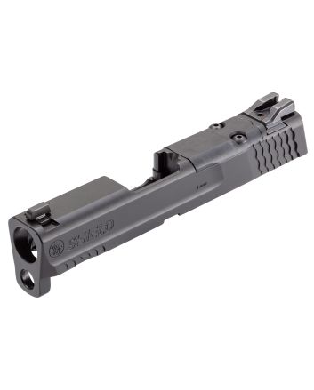 Smith &amp; Wesson 3015613 Slide Assembly Shield Fits S&amp;W Shield/Shield Plus Optic Ready 9mm Luger Black Armornite Stainless Steel 3-Dot White Sights