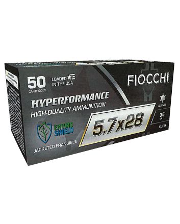 Fiocchi 57JF35 Hyperformance5.7x28mm 35gr Jacketed Frangeable 50 Per Box/10 Case