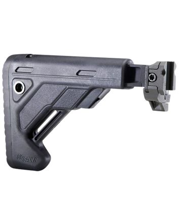 Sig Sauer STOCKXFOLDTELE0BLK MCX/MPXBlack Synthetic Telescoping Folding Fits Sig MPX MCX 1913 Picatinny Rail Mount