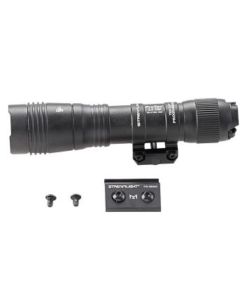Streamlight 89003 ProTac 2.0Black Anodized Aluminum 250/2000 Lumens White LED Bulb, 266 Meters Beam, Picatinny Rail Mount, Rifle