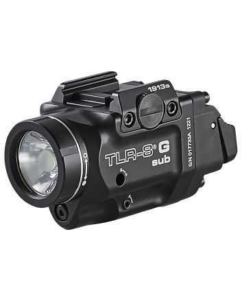 Streamlight 69438 TRL-8 G Sub Gun Light with Green LaserBlack Anodized 500 Lumens White LED 1913 Short Rail Pistol