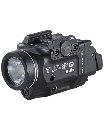Streamlight 69431 TRL-8 G Sub Gun Light with Green LaserBlack Anodized 500 Lumens White LED Glock 43X MOS/48 MOS/43X/48 with Rail