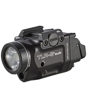 Streamlight 69411 TLR-8 Sub Gun Light with Red LaserBlack Anodized 500 Lumens White LED Glock 43X