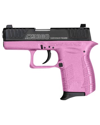 Diamondback DB0100E112 DB380 Gen4 Micro-Compact Frame 380 ACP 6+1, 2.80" Stainless Steel Barrel, Nickel Boron Serrated Stainless Steel Slide, Pink Polymer Frame w/Beavertail &amp; Grip