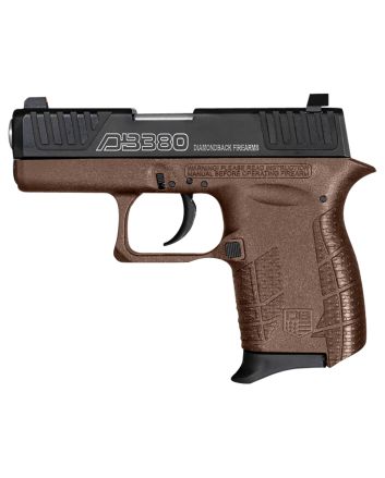 Diamondback DB0100E072 DB380 Gen4 Micro-Compact Frame 380 ACP 6+1, 2.80" Stainless Steel Barrel, Black Nitride Serrated Stainless Steel Slide, Midnight Bronze Polymer Frame w/Beavertail &amp; Grip