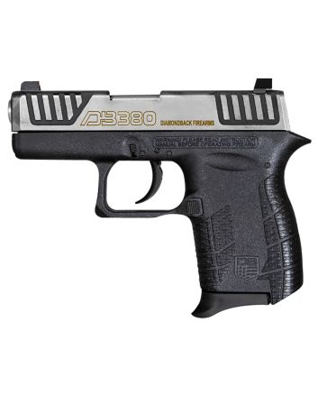 Diamondback DB0100E032 DB380 Gen4 Micro-Compact Frame 380 ACP 6+1, 2.80" Stainless Steel Barrel, Serrated Stainless Steel Slide, Mint Polymer Frame w/Beavertail &amp; Grip