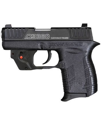 Diamondback DB0101E002 DB380 Gen4 w/Laser Micro-Compact Frame 380 ACP 6+1, 2.80" Stainless Steel Barrel, Serrated Stainless Steel Slide, Mint Polymer Frame w/Beavertail &amp; Grip, Viridian Laser