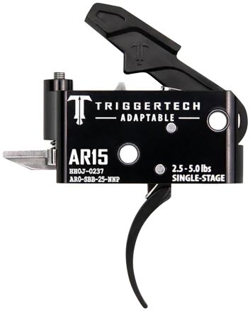 TriggerTech AR0SBB25NNP AdaptablePro Curved Single-Stage 2.5-5.0 lbs Adjustable for AR-15