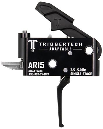 TriggerTech AR0SBB25NNF AdaptableFlat Single-Stage 2.5-5.0 lbs Adjustable for AR-15