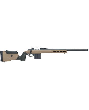 Mossberg 28147 Patriot LR Tactical 6.5 Creedmoor 10+1 22" Matte Blued Threaded Bull Barrel, Matte Blued Picatinny Rail MDT Oryx Tactical M-LOK Flat Dark Earth Synthetic Stock, Right Hand