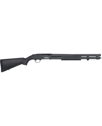 Mossberg 51604 590S12 Gauge Pump 3" 13+1 20" Matte Blued Steel Barrel, Matte Blued Optic Ready Receiver, Fixed Black Synthetic Stock, Right Hand