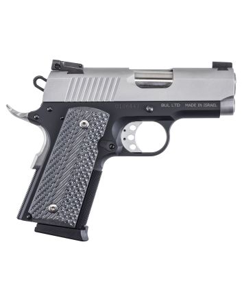 Magnum Research DE1911UTT Desert Eagle 1911 U 45 ACP 6+1 3" Stainless Serrated Slide, Two-Tone w/Black Finish Aluminum Frame w/Beavertail, Black/Gray G10 Grips