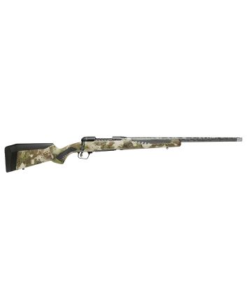 Savage Arms 58029 110 UltraLite 7mm PRC 2+1 22" Threaded Carbon Fiber Wrapped Barrel, Black Melonite Rec, Woodland Camo AccuStock with AccuFit