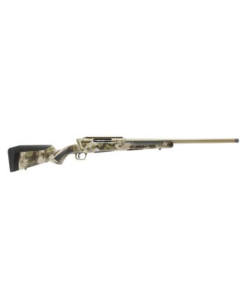 Savage Arms 58028 Impulse Big Game 7mm PRC 2+1 22" Threaded, Hazel Green Cerakote Barrel/Rec, Woodland Camo Fixed AccuStock with AccuFit, Includes Detachable Box Mag