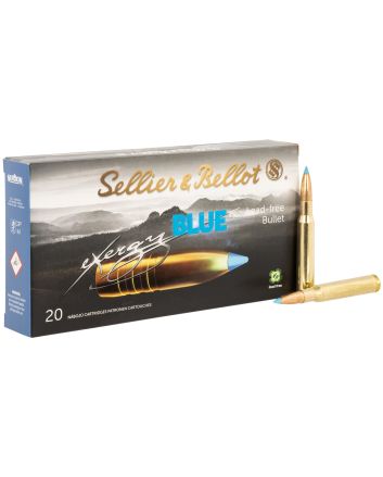 Sellier &amp; Bellot SB3006XB eXergy30 06Springfield 180gr TAC EX Blue 20 Per Box/12 Case
