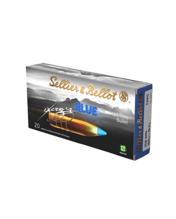 Sellier &amp; Bellot SB308XA eXergy308Win 165gr TAC EX Blue 20 Per Box/12 Case