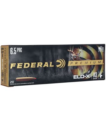Federal P65PRCELDX1 Premium ELD-X 6.5PRC 143gr 20 Per Box/10 Case