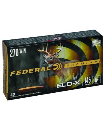 Federal P270ELDX1 Premium ELD-X 270Win 145gr 20 Per Box/10 Case